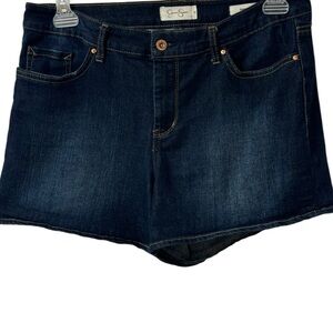 Jessica Simpson Forever Short Womens Dark Wash Blue Denim Jean Shorts Size 31